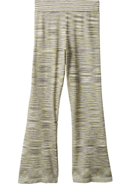Geniş Paça Baskılı Pantolon