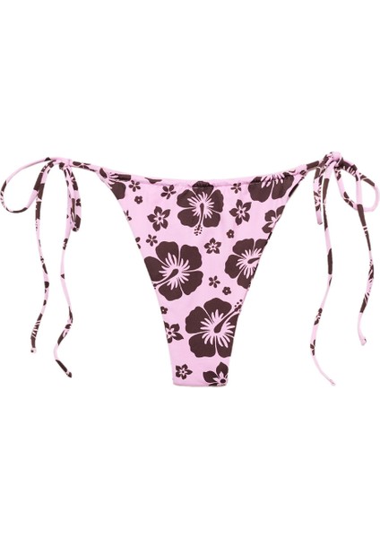 Çiçek Desenli Bikini Altı