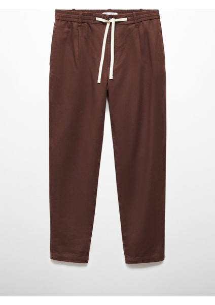 Bağcıklı Dar Paça Pantolon
