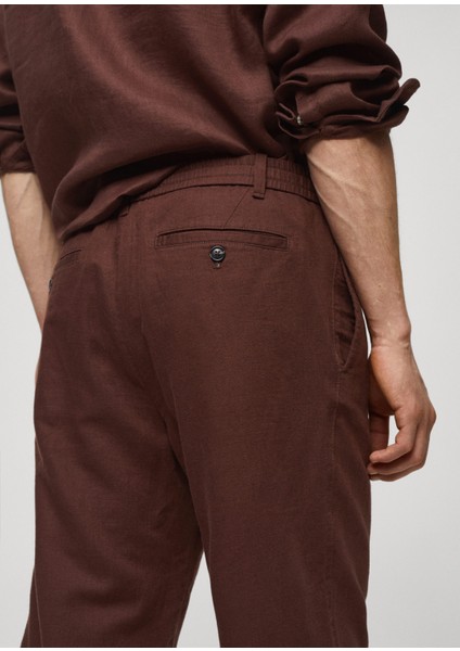Bağcıklı Dar Paça Pantolon