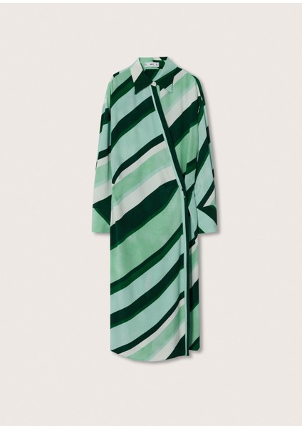 Çizgili Desenli Elbise modelleri