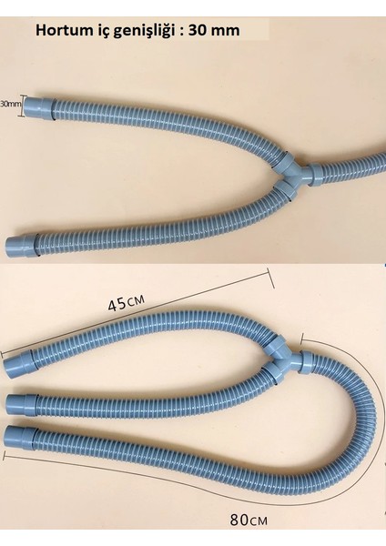 Karavan Atık Su Borusu Gider Hortumu (Y Bağlantılı)