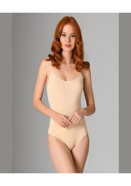 Intive Lingerie Nbb Ince Askılı V Yaka Çıtçıtlı Body/atlet -2935