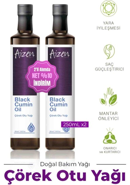 Cosmetic Çörek Otu Yağı Black Cumin Oil 2'li Paket