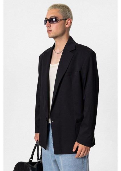 Oversıze Blazer Ceket Siyah modelleri