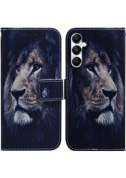 Samsung Galaxy A05S Manyetik Kapatma Boyalı Kart Yuvaları Pu Için Flip Case (Yurt Dışından)