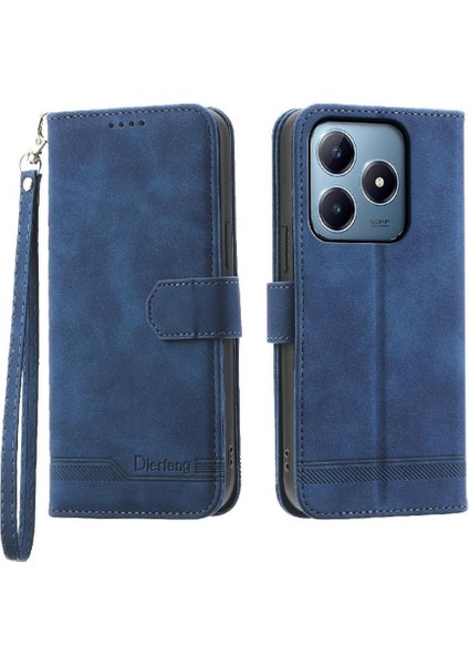 Realme C63/C61 Nakit Cep Premium Bileklik Manyetik Kart Için Flip Case (Yurt Dışından)