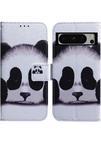 Google Piksel 8 Pro Manyetik Kapatma Cüzdan Boyalı Pu Kart Için Flip Case (Yurt Dışından)