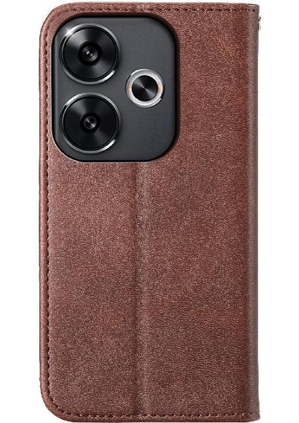 Xiaomi Poco F6 5g Cüzdan Için Flip Case El Kayışı Günlük Kullanım Eşkenar Dörtgen Şekli (Yurt Dışından)