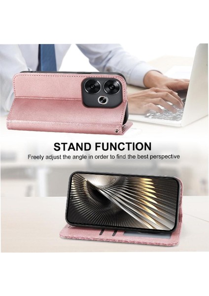 Xiaomi Poco F6 5g Cüzdan Için Flip Case El Kayışı Günlük Kullanım Eşkenar Dörtgen Şekli (Yurt Dışından)