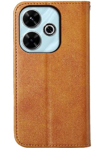 Xiaomi Redmi Için Flip Case 13 4g Cüzdan El Kayışı Günlük Kullanım Eşkenar Dörtgen Şekli (Yurt Dışından)