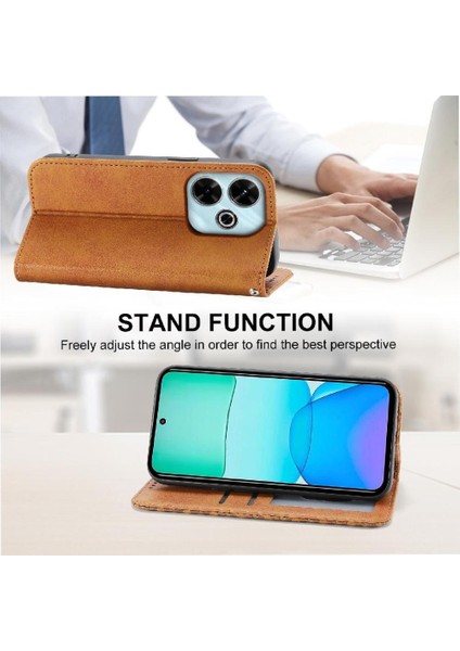 Xiaomi Redmi Için Flip Case 13 4g Cüzdan El Kayışı Günlük Kullanım Eşkenar Dörtgen Şekli (Yurt Dışından)