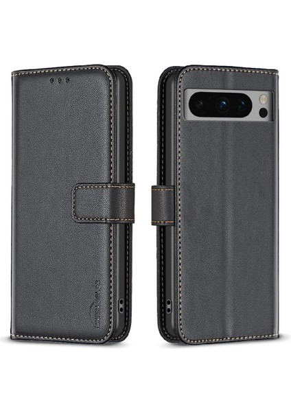 Google Pixel 8 Pro Çok Renkli Deri Kılıf Çoklu Kart Yuvası Için Flip Case (Yurt Dışından)