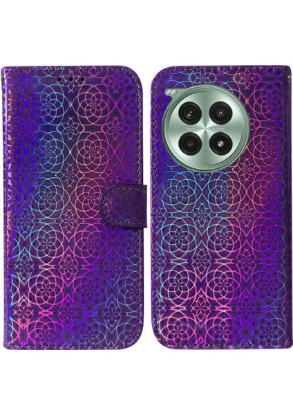 Oneplus Ace 3 Pro Için Flip Case Standı Tutucu Glitter Renkli Premium Pu (Yurt Dışından)