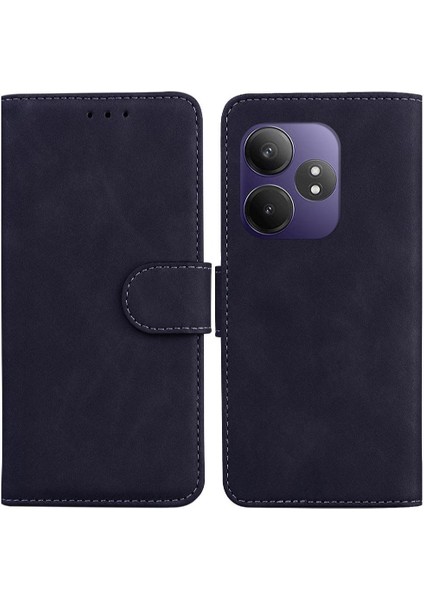 Realme Gt 6 Için Flip Case Standı Tutucu Premium Pu Deri Manyetik Kart (Yurt Dışından)