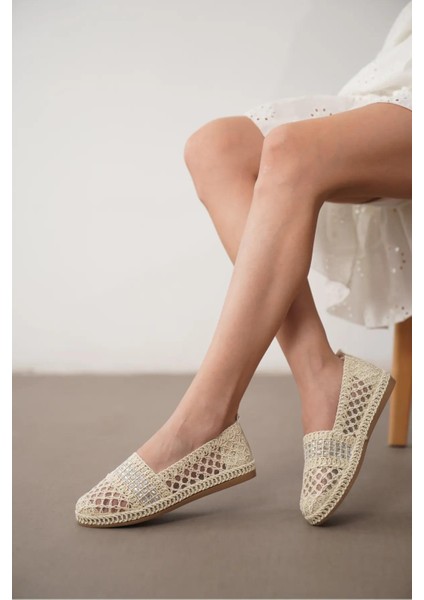 3958 Kadın Dantel Örme Günlük Ayakkabı