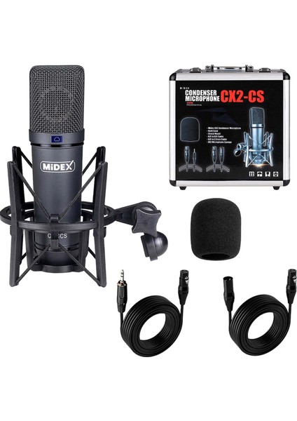 Wizard Paket-1 Cx2 Stüdyo Mikrofon Mdx-100 Stüdyo Kayıt Mikseri Kulaklık Ekipman Seti