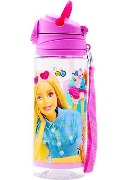 Lisanslı Pipetli Plastik Matara 500 ml Pembe 41445 modelleri