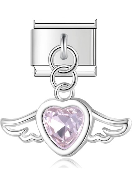 İtalyan Charm Bileklik Stony Angel Wing Charm