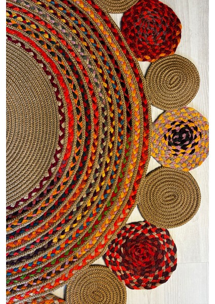 Natural Jüt Halı El Dokuma Hasır Yolluk Bohem Jüt Kilim Hmfjut431 120 X 180 Cm fırsatları