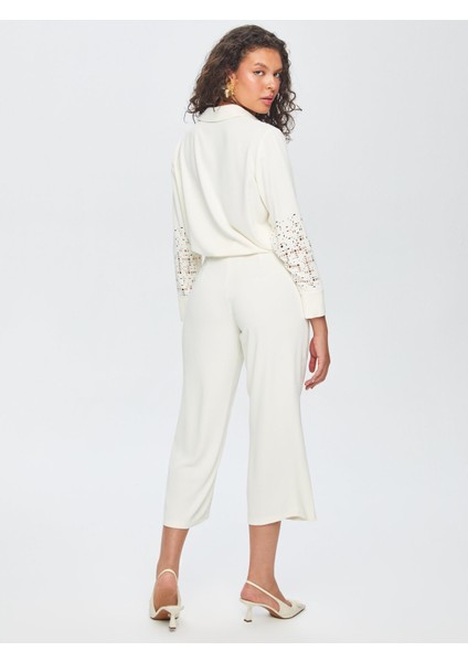 Paçası Delik Işli Wıdeleg Fıt Pantolon 69467 fırsatları