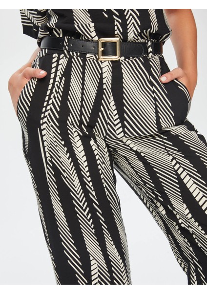 Monochrome Desen Wıdeleg Fıt Viskon Pantolon 69470 indirimleri