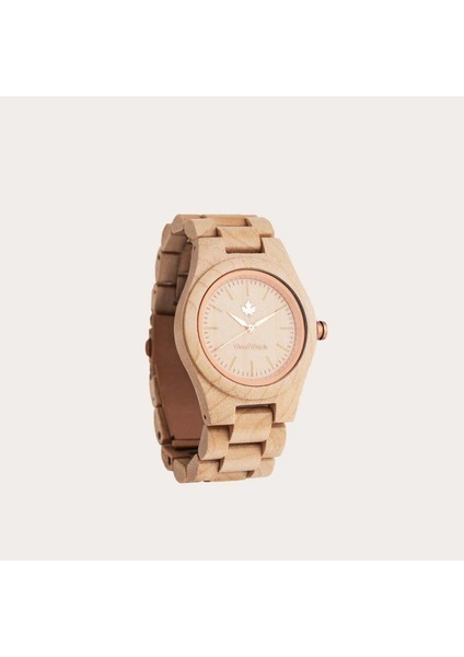 Woodwatch Maple Rosegold Ahşap Kadın Kol Saati 36MM