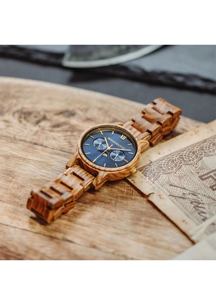 Woodwatch Sailor Ahşap Erkek Kol Saati 40MM