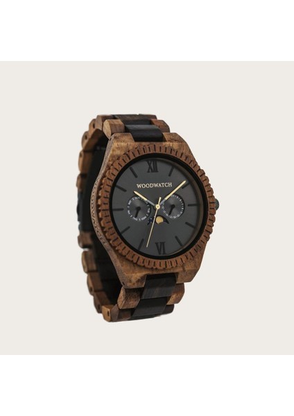 Woodwatch Lunar Orbit Ahşap Erkek Kol Saati 47MM