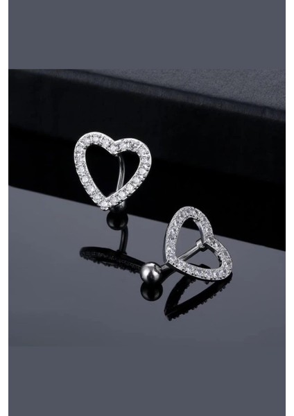 Kalpli Çelik Zirkon Taşlı Göbek Piercing fiyatları