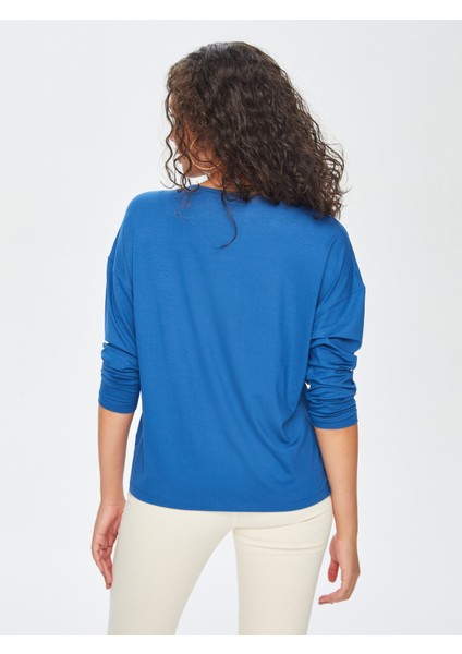 Yuvarlak Yaka Uzun Kol T-Shirt 69026 modelleri