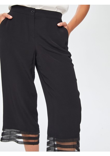 Paçası Dantel Detaylı Kendinden Dokulu Wıdeleg Fıt Caprı 69169 fırsatları