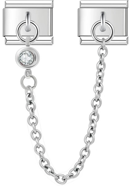 İtalyan Charm Bileklik Round Chain3 Charm