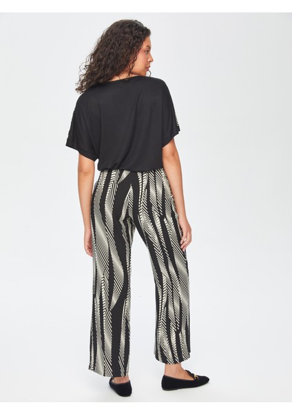 Monochrome Desen Wıdeleg Fıt Viskon Pantolon 69470