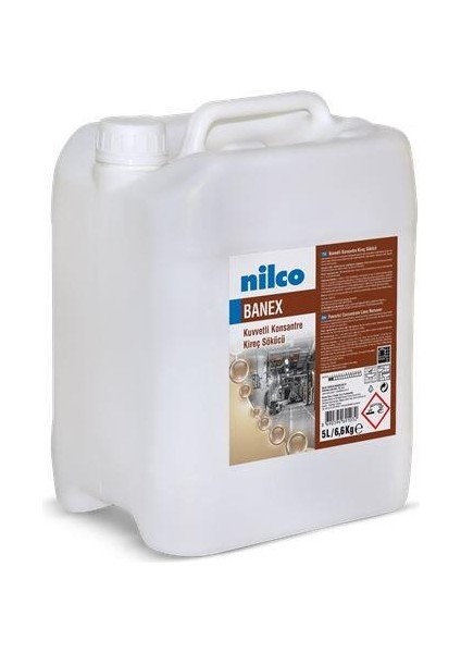 Nilco Banex 5 L/6,6 kg Asidik Güçlü Formüllü Kireç, Çimento, Pas Temizlik Ürünü