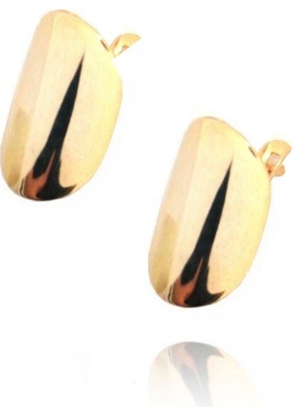Oval Bombeli Küpe