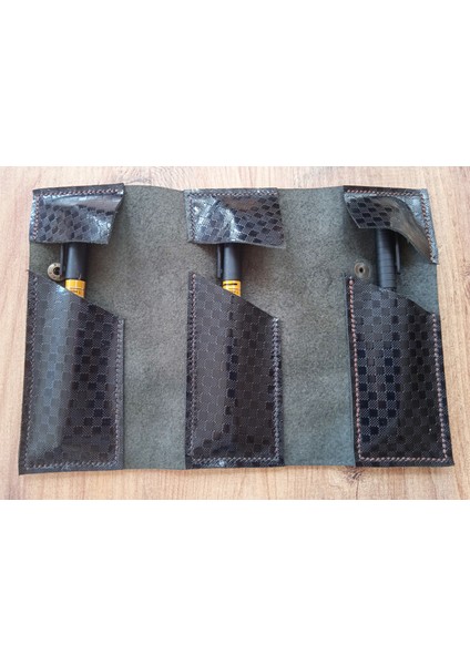 Gerçek Deri Tamamen El Emeği Özel Kalemleriniz Için Kalemlik Kalemkutu (8*18CM ) 18D fiyatları