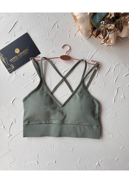 Aurafit V Yaka Arkası Çapraz Ip Askılı Tasarım Spor SÜTYENI/BÜSTIYER-9024 fırsatları