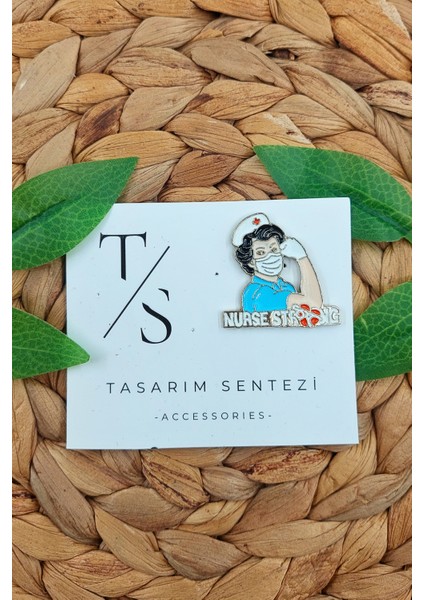 Rozet Metal Broş Yaka Okul Çantası Kıyafet Şapka Takı Aksesuar Hemşire Güçlü Sağlık Hastane Rosette