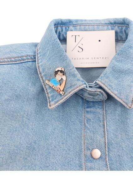 Rozet Metal Broş Yaka Okul Çantası Kıyafet Şapka Takı Aksesuar Hemşire Güçlü Sağlık Hastane Rosette fiyatları