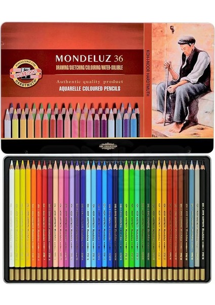 Mondeluz Aquarell Sulu Boya Kalem Seti 36'lı 3725 fiyatları