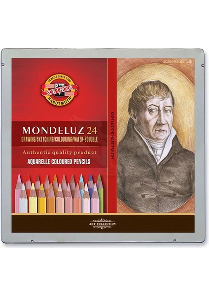 Mondeluz Aquarell Sulu Boya Kalem Seti 24'lü Portrait 3724
