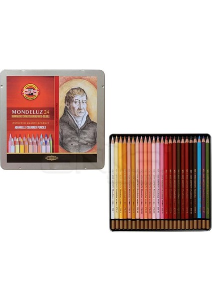 Mondeluz Aquarell Sulu Boya Kalem Seti 24'lü Portrait 3724 modelleri