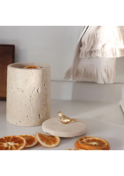 Mermer Traverten Kuş Baharatlık modelleri