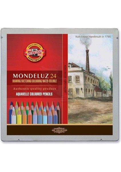 Mondeluz Aquarell Sulu Boya Kalem Seti 24'lü Landscape