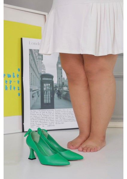 Lusi Model 5 Cm Topuklu Ayakkabı Yesıl
