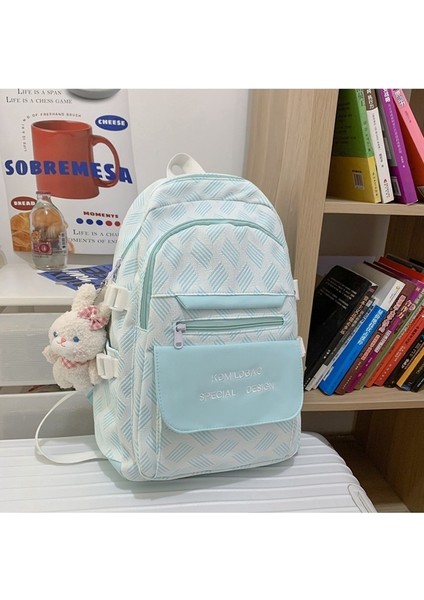 Okul Çantası Öğrenci Büyük Kapasiteli Geniş Omuz Askılı Sırt Çantası Ilkokul Öğrencisi Basit Hafif Sırt Çantası (Yurt Dışından)