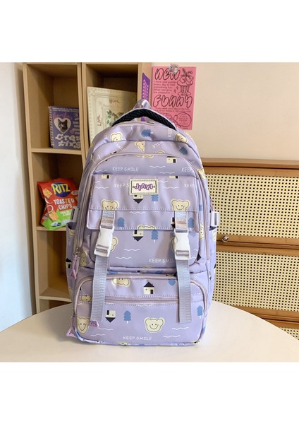 Ilkokul Kızları Için Okul Çantaları, Sevimli Karikatür Yük Azaltıcı Sırt Çantaları, Ortaokul Öğrencileri, Erkekler Için Geniş Kapasiteli Sırt Çantaları (Yurt Dışından)