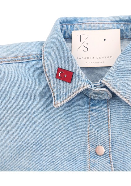 Rozet Metal Broş Yaka Çanta Kıyafet Şapka Takı Aksesuar Türk Bayrağı Ay Yıldız Sancak 29 Ekim 23 Nisan fiyatları