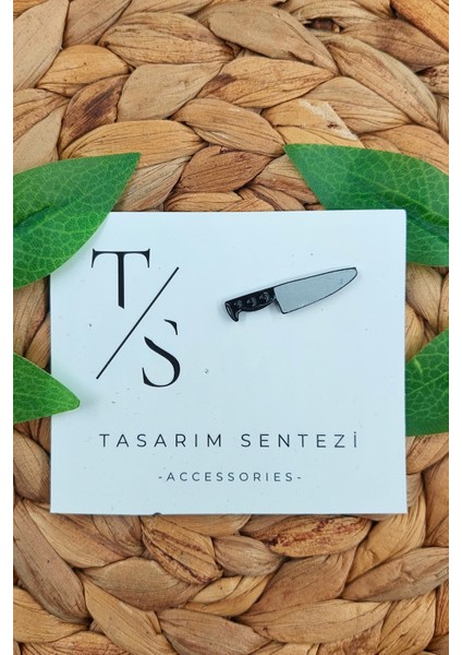 Rozet Metal Broş Yaka Okul Çantası Kıyafet Şapka Takı Aksesuar Bıçak Et Masterchef Kasap Knife